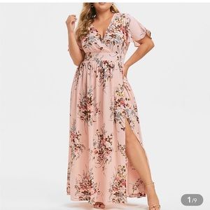 PLUS SIZE MIDI DRESS